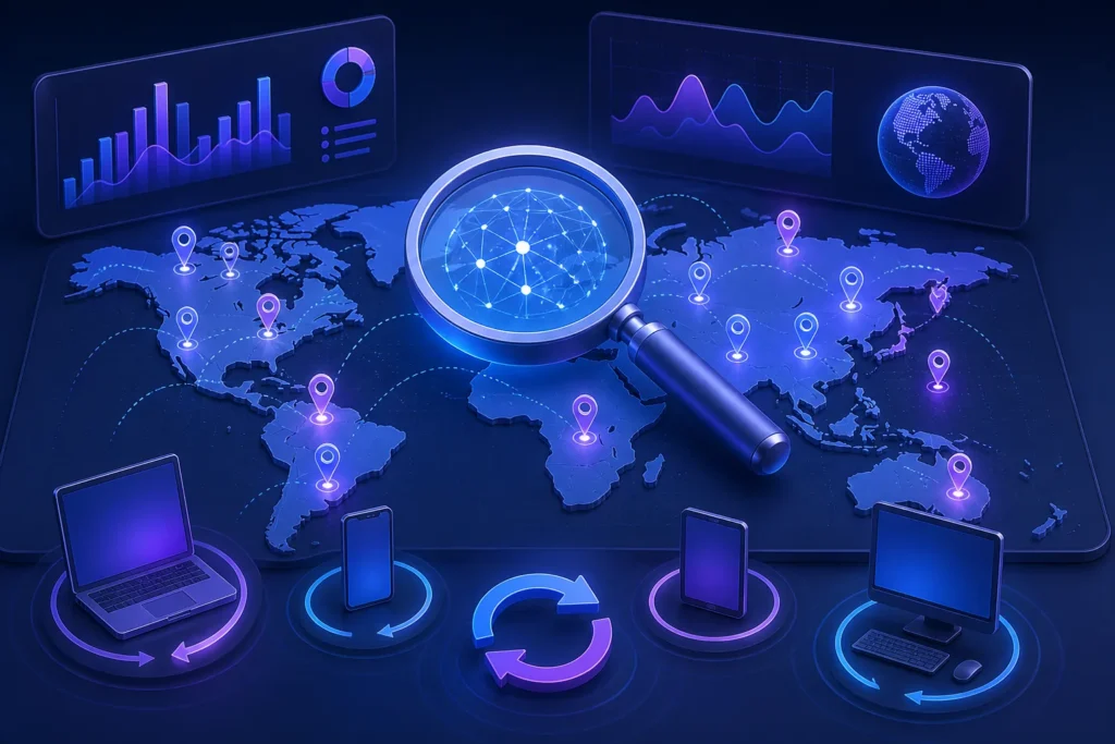 How do AI Overview tracking tools differ in keyword coverage, location targeting, device data, and update frequency?